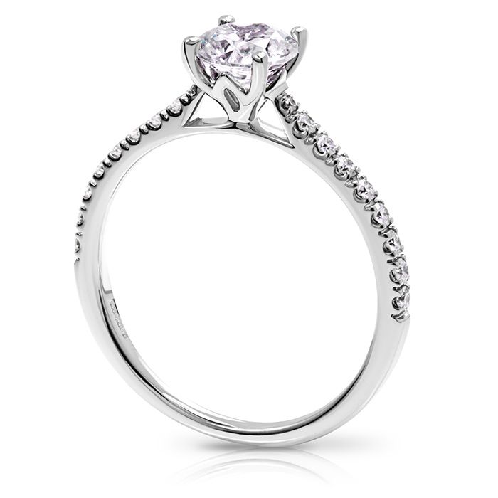 Diamond Shoulder Engagement Rings