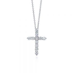 Diamond set Cross Pendant crucifix