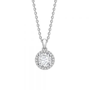 Halo Diamond Pendant