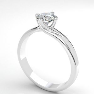 georgine twist claw diamond solitaire engagement ring