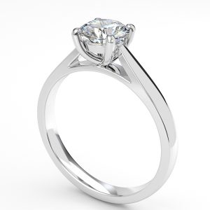 madison round cut diamond solitaire engagement ring in platinum and white gold