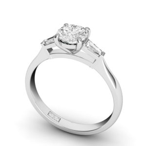 round-cut-diamond-trilogy-engagement-ring-with-baguette-shape-diamonds
