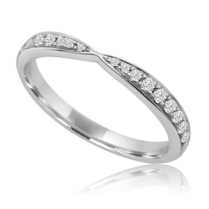 White-pinch-pave-set-diamond-wedding-band