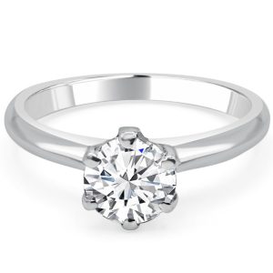 Diamond Halo 6 claw Cheap Engagement ring
