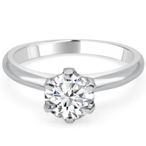 Diamond Halo 6 claw Cheap Engagement ring Diamond Halo 6 claw Cheap Engagement ring