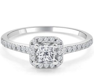Diamond Halo Cheap Engagement ring