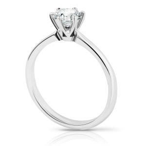 Diamond 6 claw Cheap Engagement ring siae view