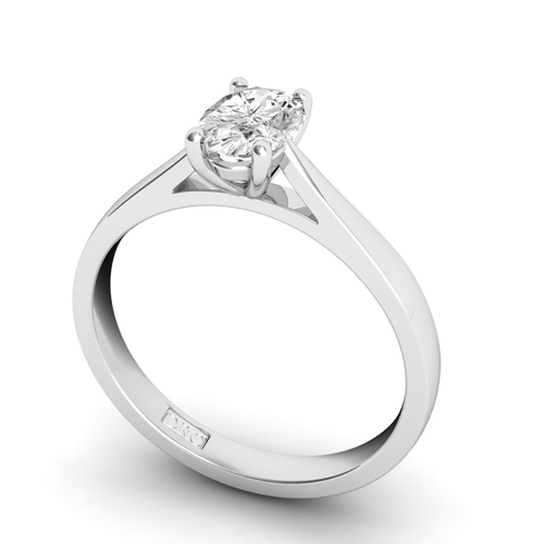 Diamond Oval Cheap Engagement ring from Hatton Garden Jewellers
