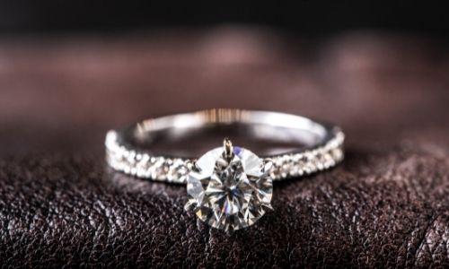 Diamond Pave Engagement ring picture