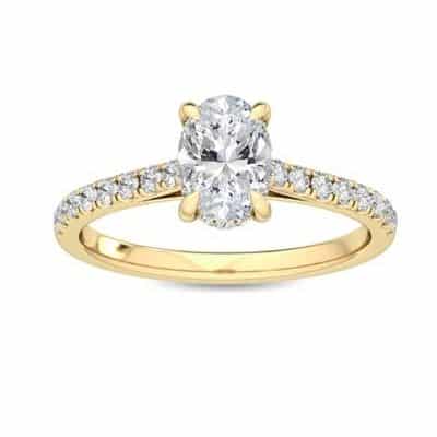 Oval Hidden Halo Lab Grown Diamond Shoulder Platinum Engagement Ring.jpg yellow gold