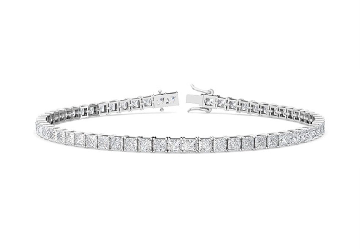 Roberto Coin Venetian Princess Satin Square Diamond Bangle - Victoria Jones  Jewelry