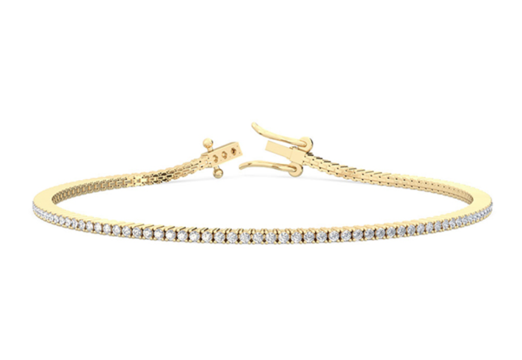 Tennis Bracelet 1ct 18k Yellow Gold - Hatton Garden Jeweller