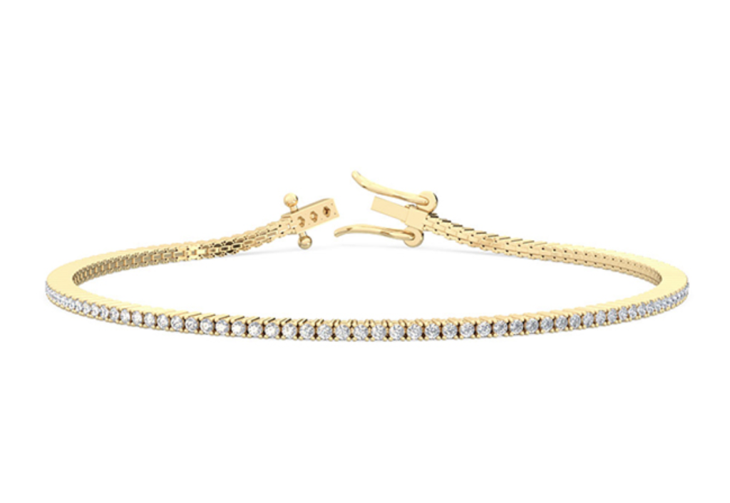 Tennis Bracelet 1ct 18k Yellow Gold – Hatton Garden Jeweller