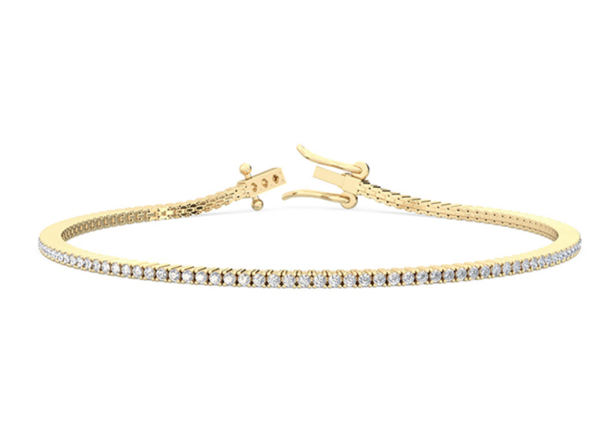 18ct White Gold Diamond Tennis Bracelet Handmade in Our Hatton  Etsy  Australia