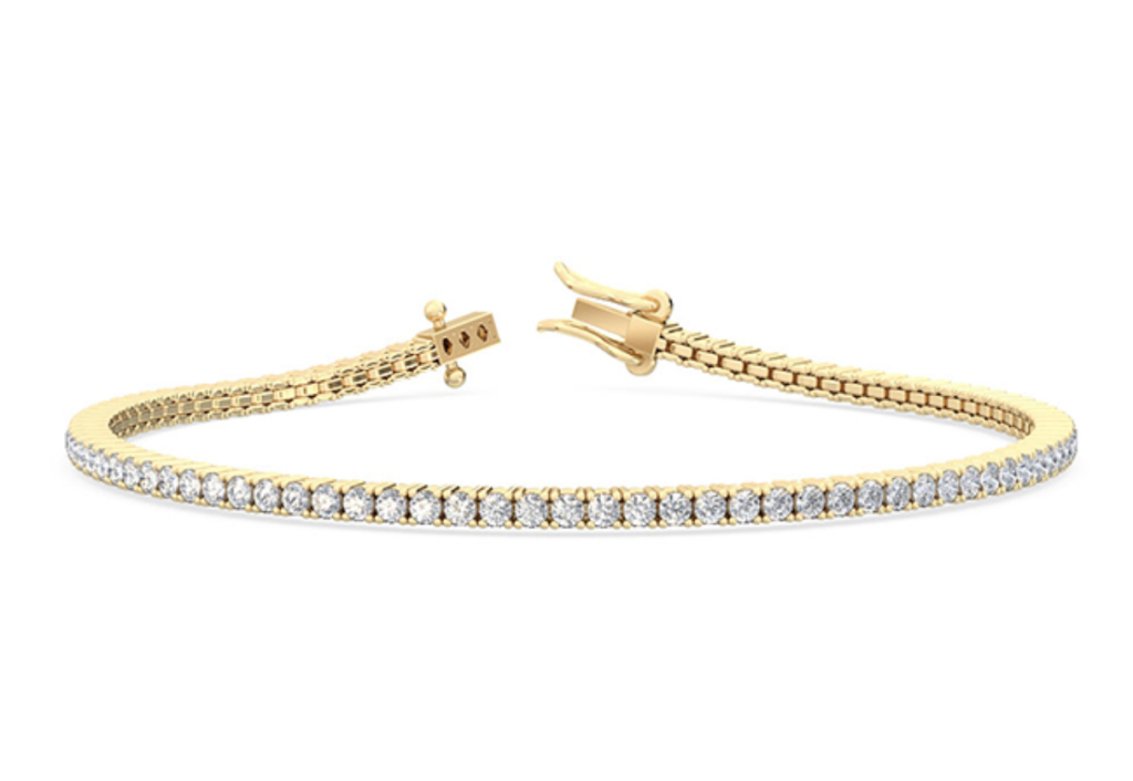 Tennis Bracelet 2ct 18k Yellow Gold – Hatton Garden Jeweller