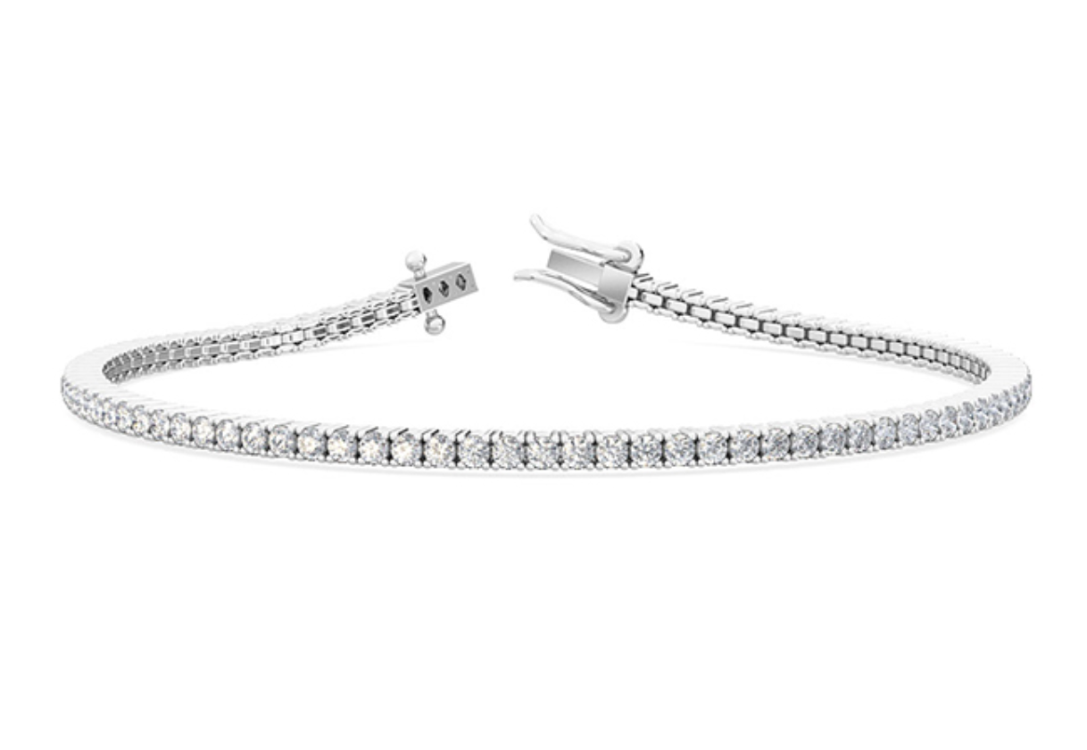 1ct Platinum Tennis Bracelet 