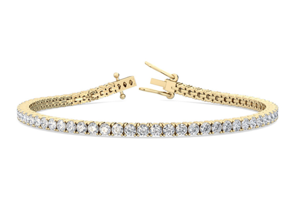 Tennis Bracelet 4ct 18k Yellow Gold - Hatton Garden Jeweller