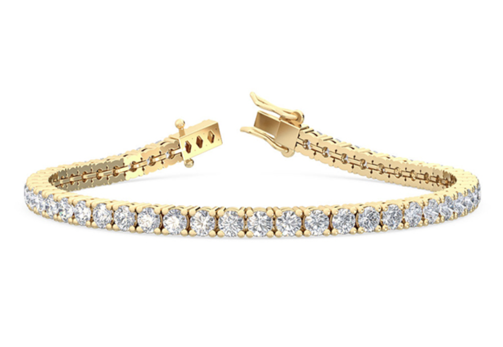 Tennis Bracelet 6ct 18k Yellow Gold &#8211; Hatton Garden Jeweller