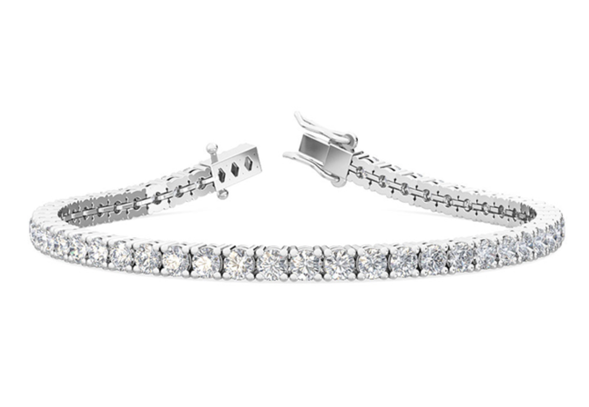 6ct Platinum Tennis Bracelet