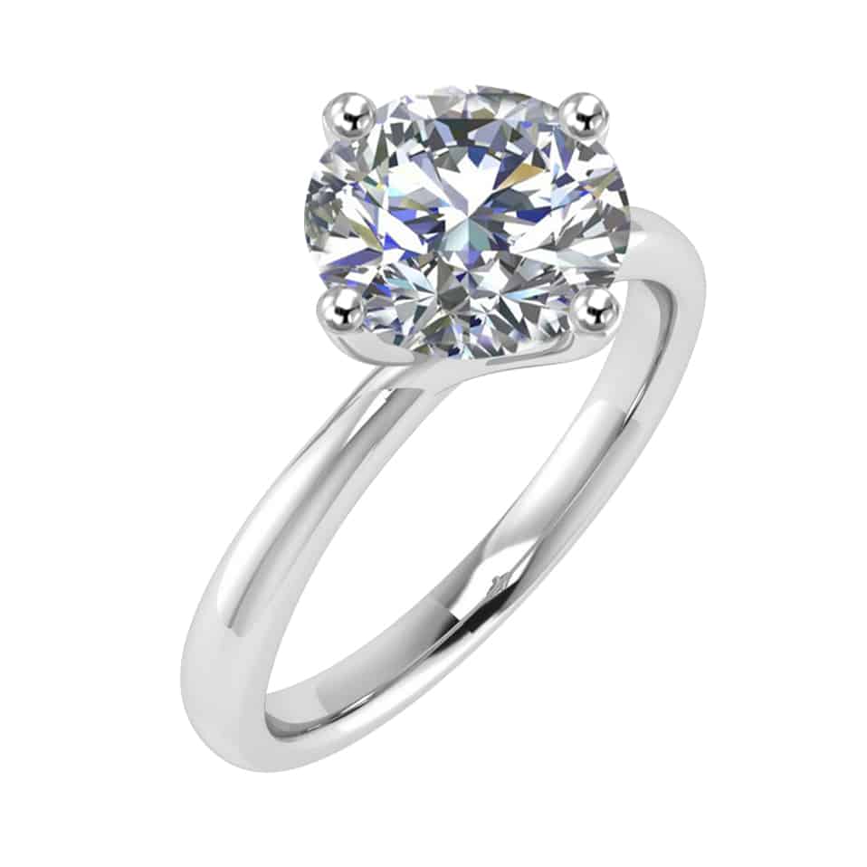 Emilie Round Diamond lab grown engagement ring