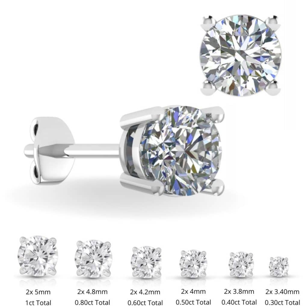 Lab grown Diamond Earrings Cheap Lab Grown Diamond Studs