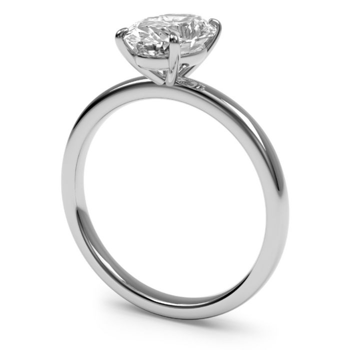 Product Image of a Platinum Oval Diamond Engagement Ring s