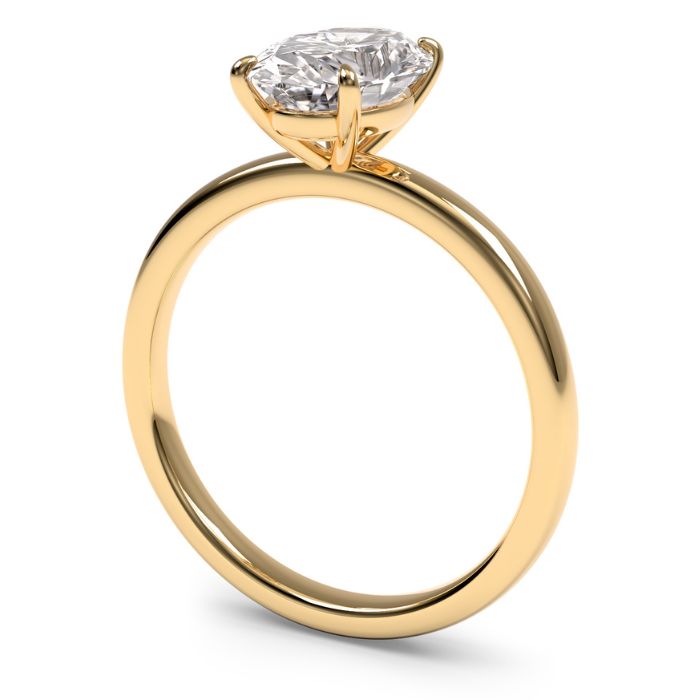 Product Image of a Yellow Gold Oval Diamond Engagement Ring s