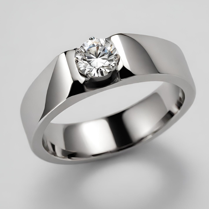 Getns claw set diamond wedding band