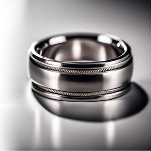 Mens 6mm platinum wedding band with two millgrian scores