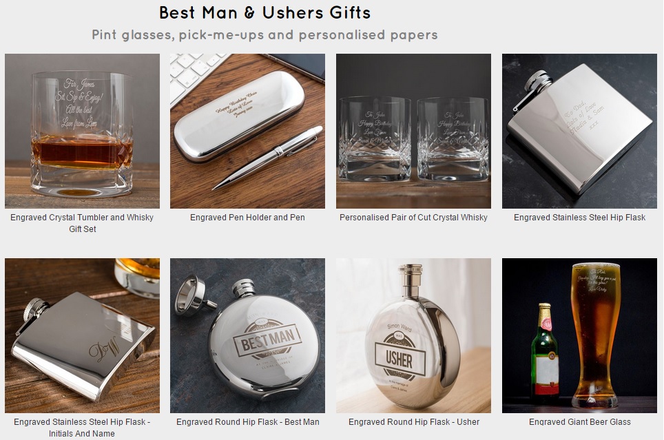 Ideal Gifts for the Best man and Ushers